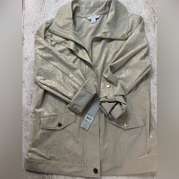 NWT Laura Ashley Animal Print Light Jacket Size Small - Picture 1 of 6